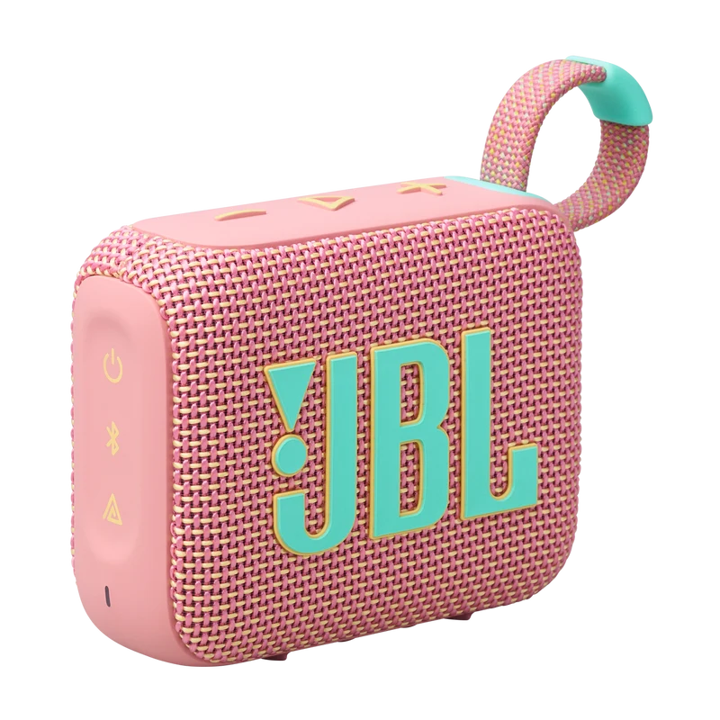 JBL Go 4 Ultra-Portable Bluetooth Speaker (Black, Black Orange, Blue, Pink, Purple, Red, Sand, White, Squad)