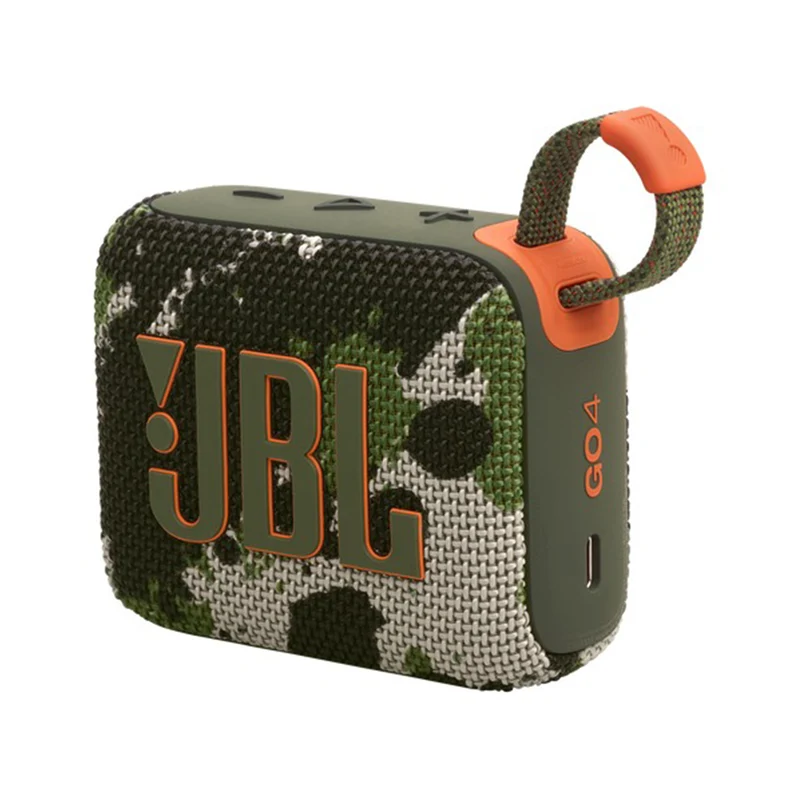 JBL Go 4 Ultra-Portable Bluetooth Speaker (Black, Black Orange, Blue, Pink, Purple, Red, Sand, White, Squad)