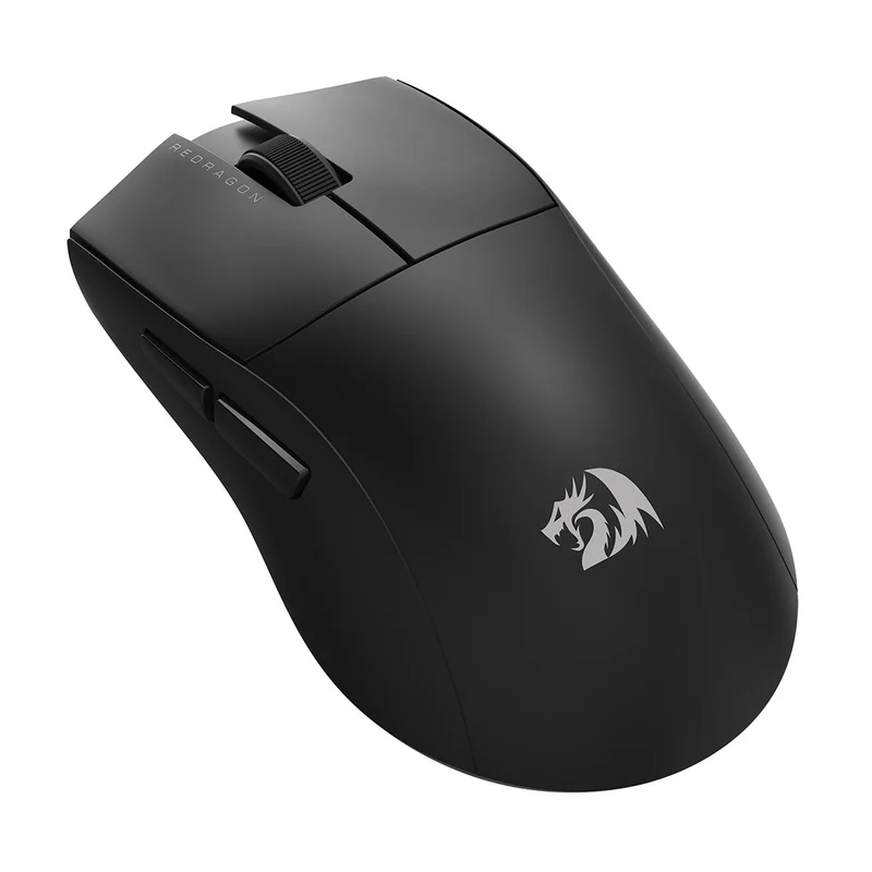 Redragon K1ng Wireless Lite Wired + 2.4GHz Dual Mode Ultra Light-Weight Gaming Mouse (Black, White)