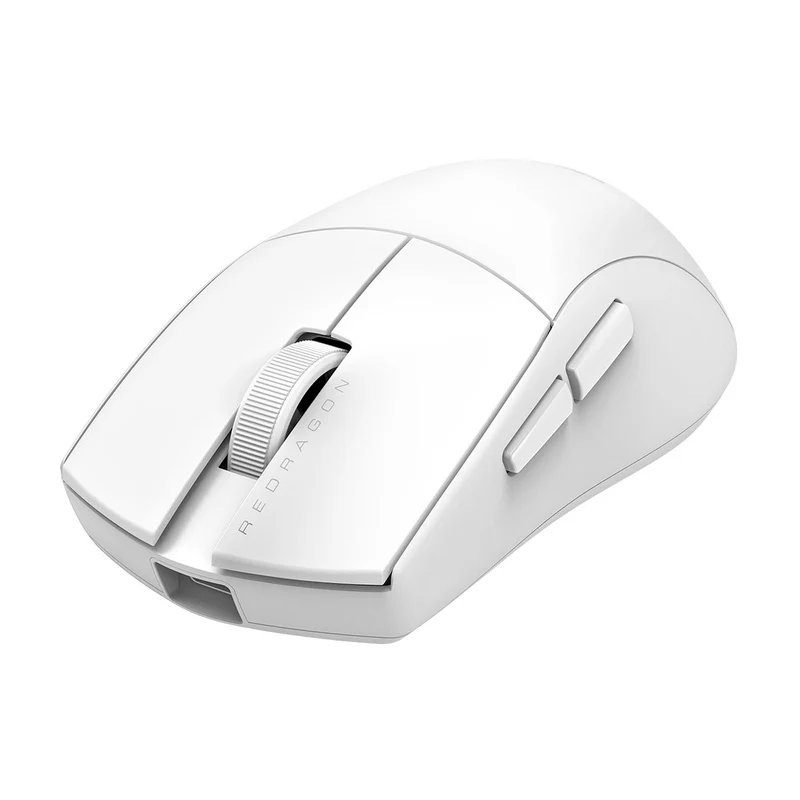 Redragon K1ng Wireless Lite Wired + 2.4GHz Dual Mode Ultra Light-Weight Gaming Mouse (Black, White)