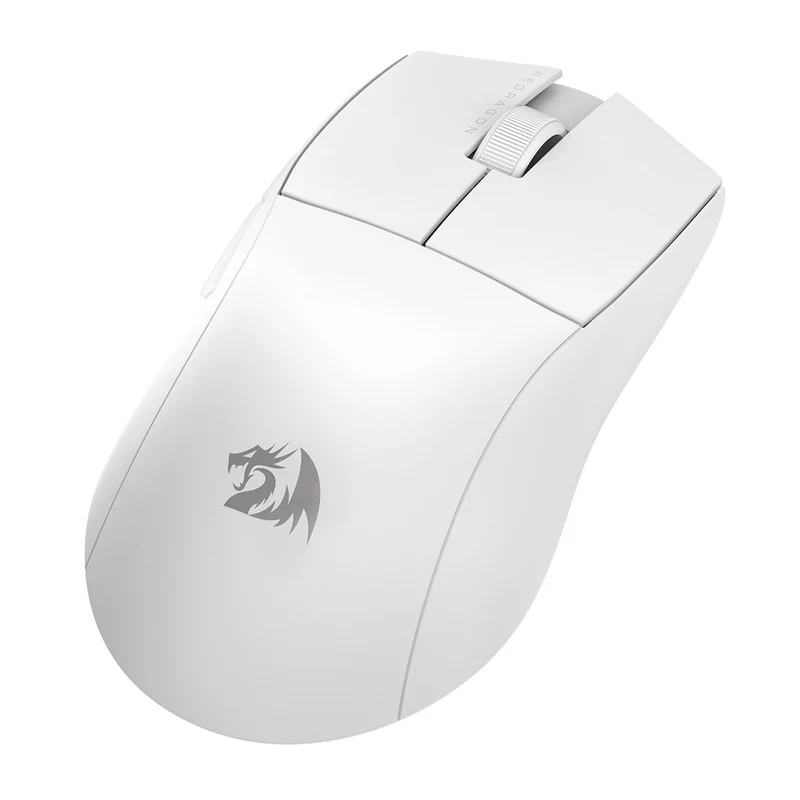 Redragon K1ng Wireless Lite Wired + 2.4GHz Dual Mode Ultra Light-Weight Gaming Mouse (Black, White)