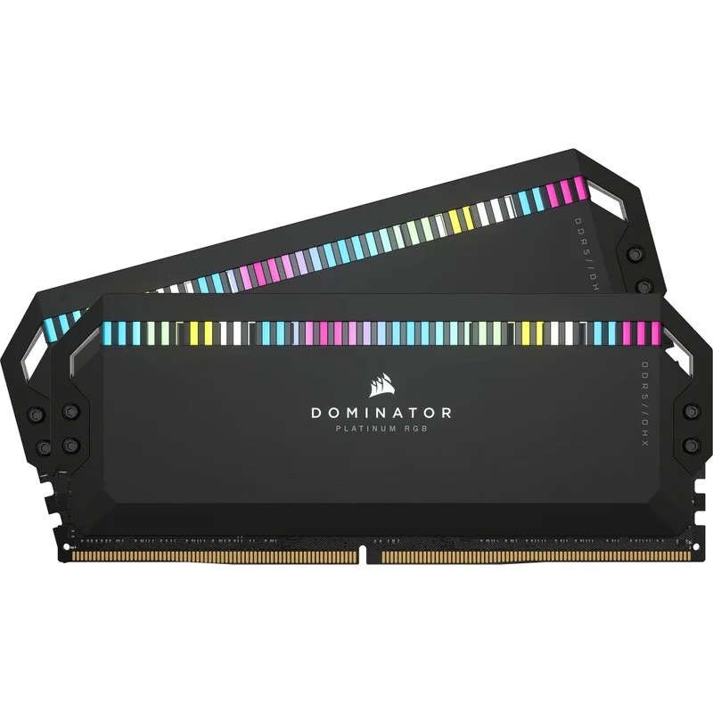Corsair Dominator Platinum RGB 64GB (2x32GB) DDR5 DRAM 6800Mhz CL40 Intel XMP Memory Kit (Black) (CMT64GX5M2B6800C40)