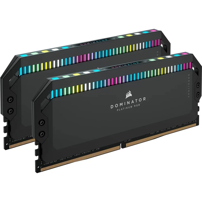 Corsair Dominator Platinum RGB 64GB (2x32GB) DDR5 DRAM 6800Mhz CL40 Intel XMP Memory Kit (Black) (CMT64GX5M2B6800C40)