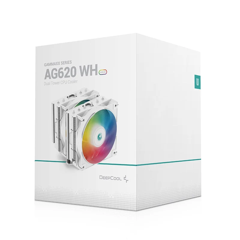 Deepcool AG620 WH ARGB Dual-Tower CPU Cooler (White) (R-AG620-WHANMN-G-2)