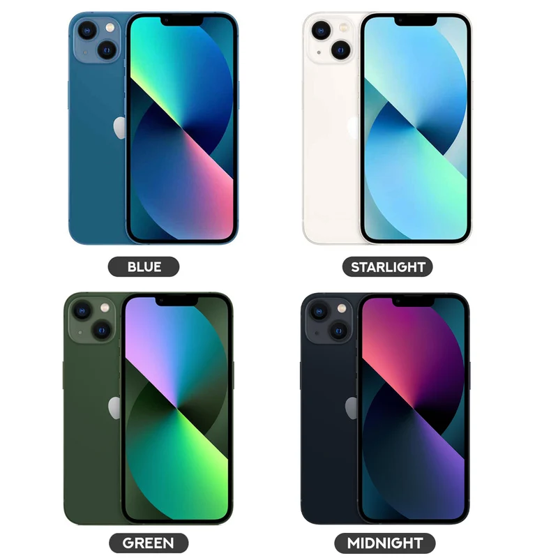 Apple iPhone 13 128GB (Blue, Starlight, Green, Midnight)