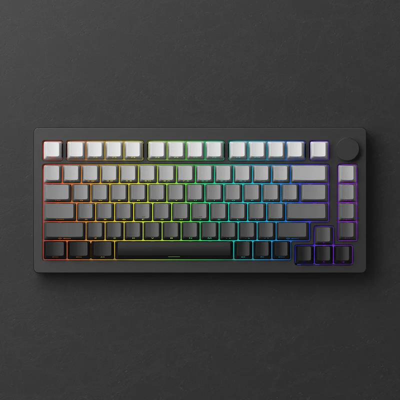 Monsgeek M1W HE-SP Multi-Mode RGB Mechanical Keyboard (Akko Cream Yellow Magnetic Switch) (Black, Silver, Purple)