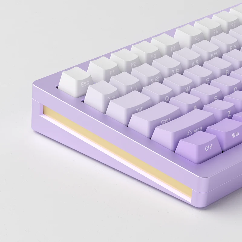Monsgeek M1W HE-SP Multi-Mode RGB Mechanical Keyboard (Akko Cream Yellow Magnetic Switch) (Black, Silver, Purple)