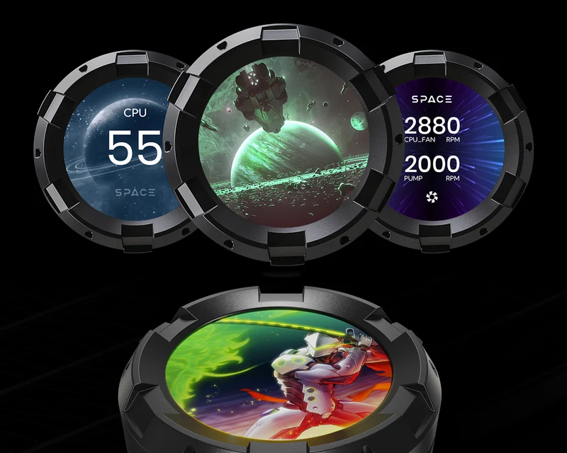 ID-Cooling SL360 LCD 360mm AIO Liquid CPU Cooler