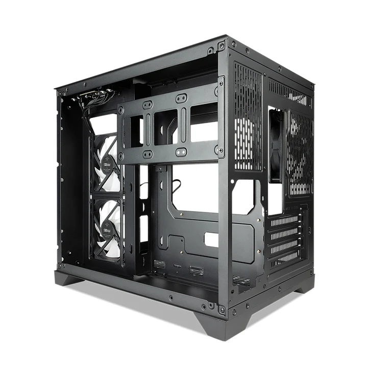 Tecware VXN EVO MATX Dual Tempered Glass PC Case With 3x12cm ARGB Fans
