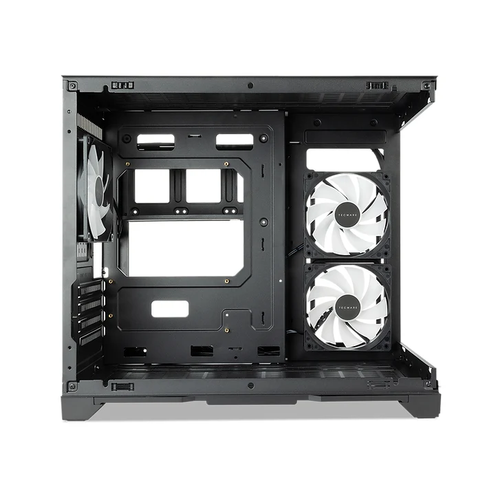 Tecware VXN EVO MATX Dual Tempered Glass PC Case With 3x12cm ARGB Fans