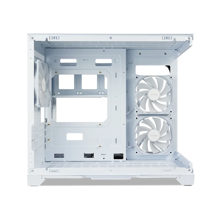 Tecware VXN EVO MATX Dual Tempered Glass PC Case With 3x12cm ARGB Fans