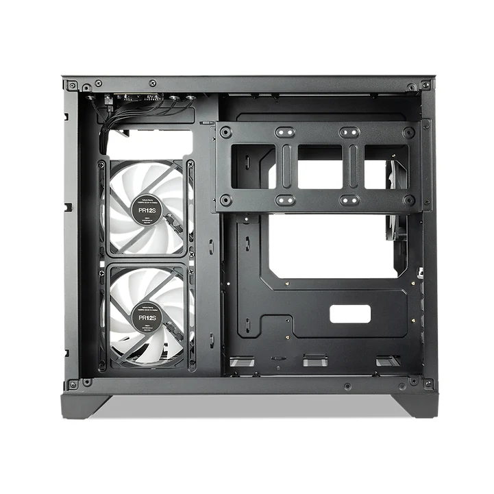 Tecware VXN EVO MATX Dual Tempered Glass PC Case With 3x12cm ARGB Fans