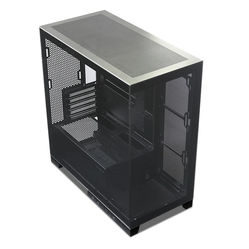 Tecware VX90M mATX Dual Tempered Glass Panoramic PC Case (Black)
