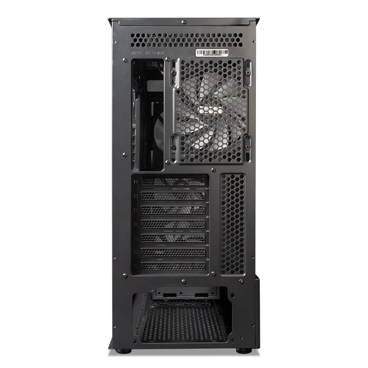 Tecware Forge S TG High Airflow PC Case With 4X Omni P12 ARGB Fans + Hub (Black)