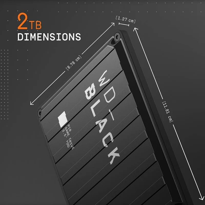 WD Black P10 4TB Game Drive Compatible With Playstation/XBox/PC (WDBA3A0040BBK-WESN)