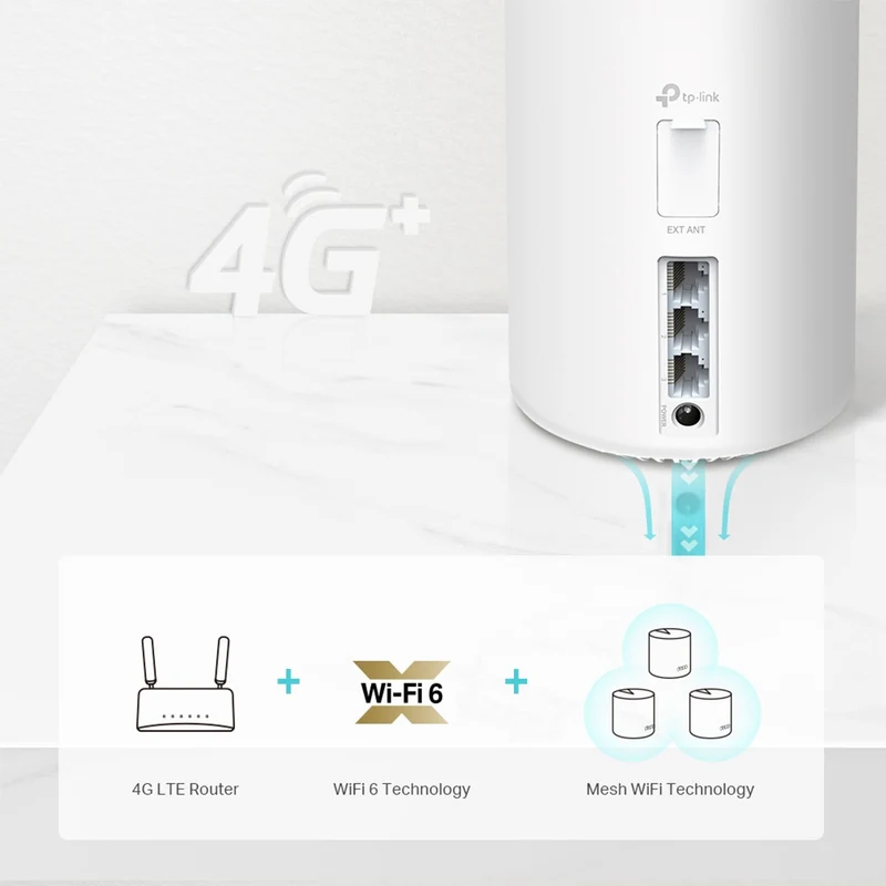 TP-Link Deco X20-4G 4G+ AX1800 Whole Home Mesh WiFi 6 Router (1-Pack)
