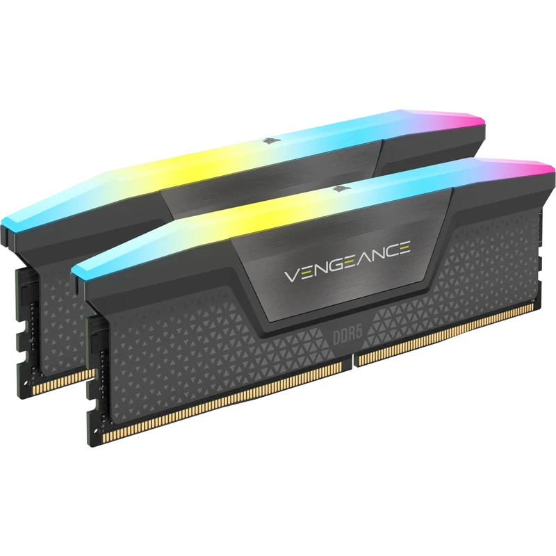 Corsair Vengeance RGB 64GB (2x32GB) DDR5 DRAM 6000MHz CL40 AMD Expo & Intel XMP Memory Kit (CMH64GX5M2B6000Z40)
