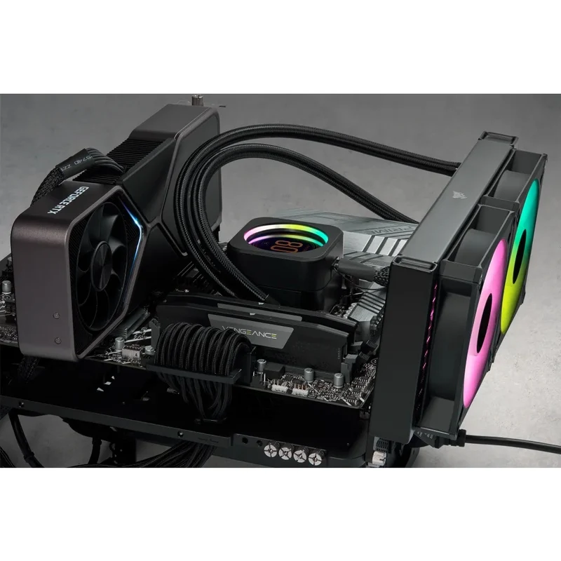 Corsair Vengeance 16GB (2X8GB) DDR5 DRAM 5200MHz CL40 Memory Kit - Black (CMK16GX5M2B5200C40)