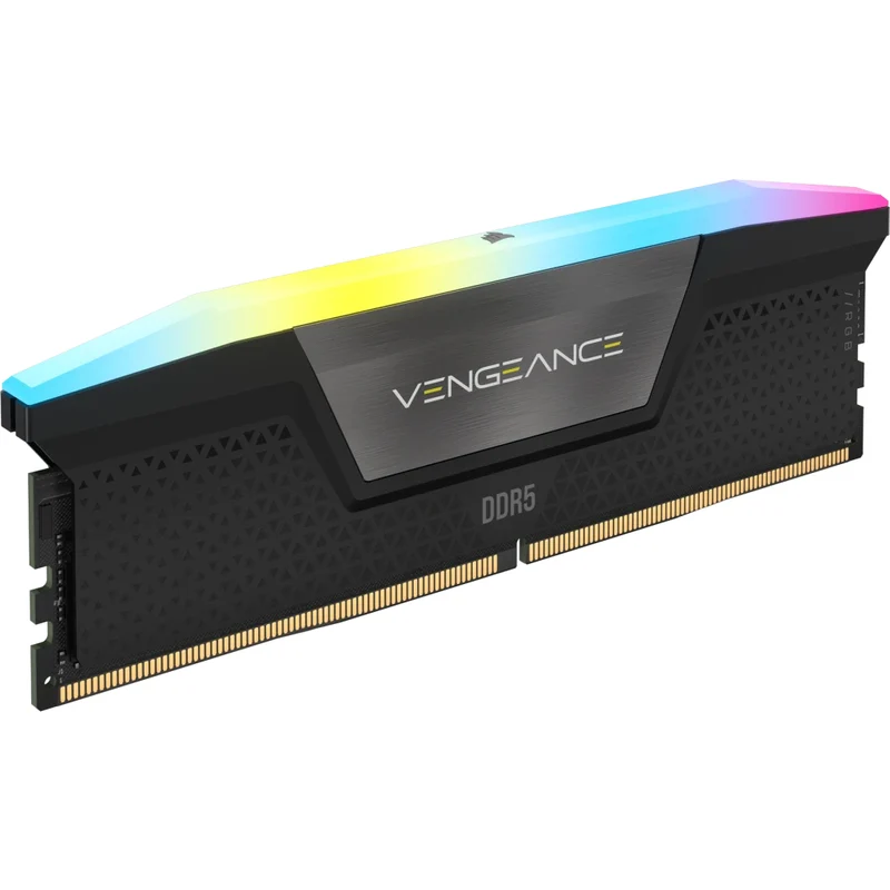 Corsair Vengeance RGB 32GB (2x16GB) DDR5 DRAM 6000MHz CL36 Memory Kit (Black, White)