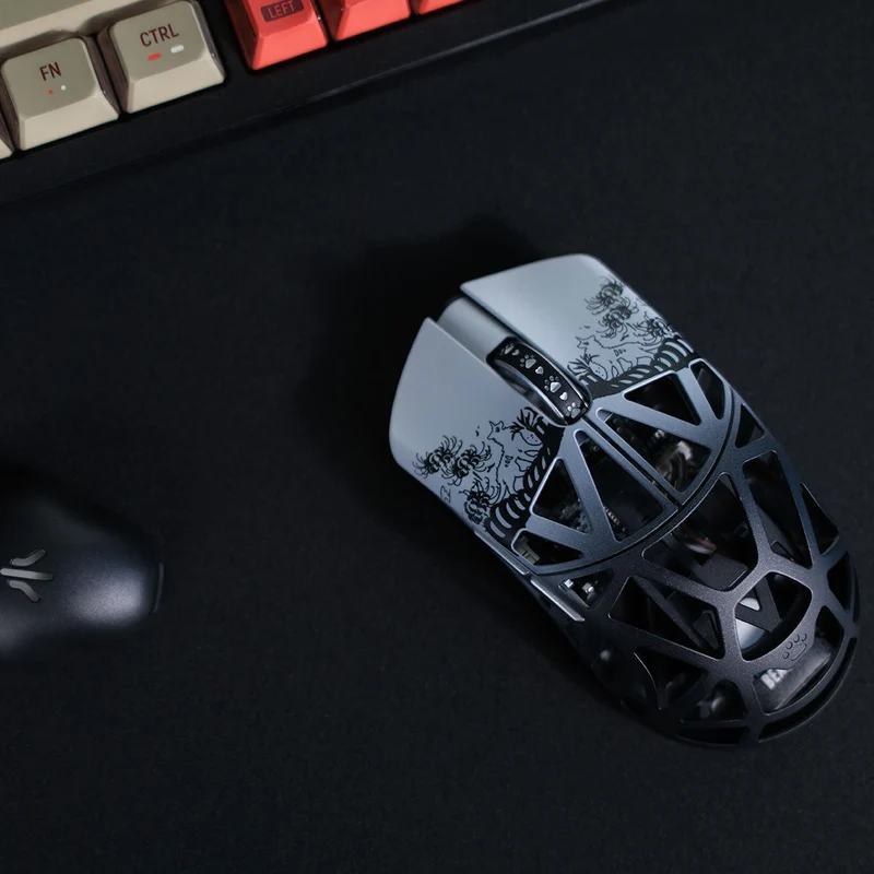 Fabulous Beasts X WLmouse Beast X 8K Lightweight Magnesium Alloy Gaming Mouse (White & Black, White & Pink, White & Blue, White & Purple, White & Orange, White & Red)
