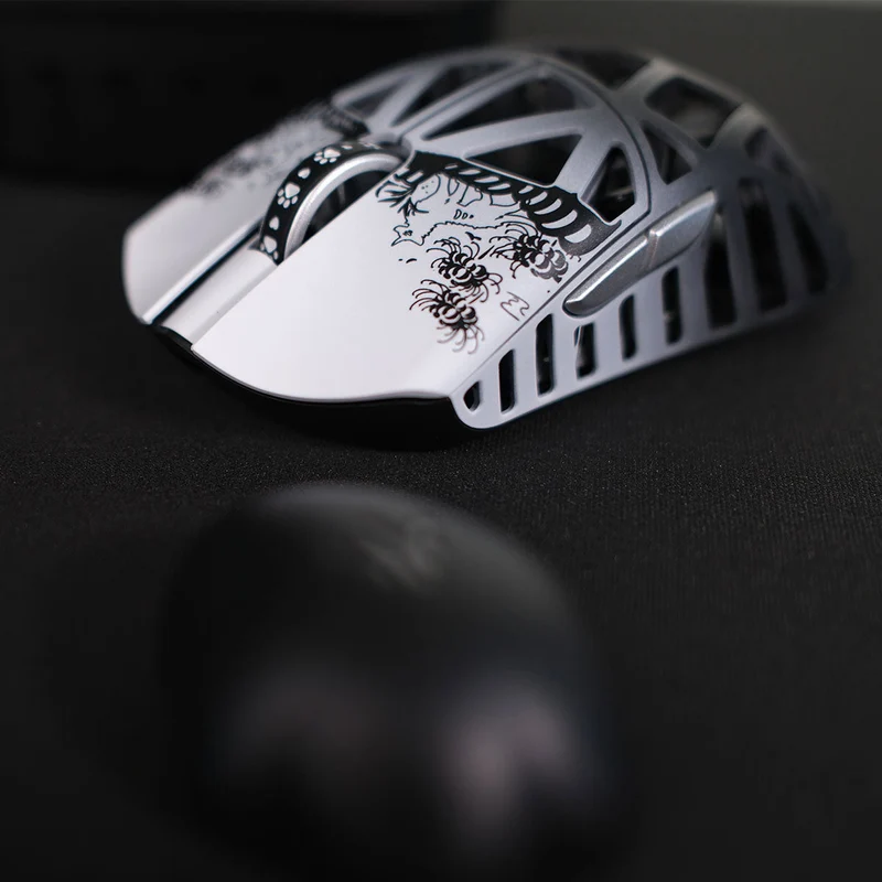 Fabulous Beasts X WLmouse Beast X 8K Lightweight Magnesium Alloy Gaming Mouse (White & Black, White & Pink, White & Blue, White & Purple, White & Orange, White & Red)