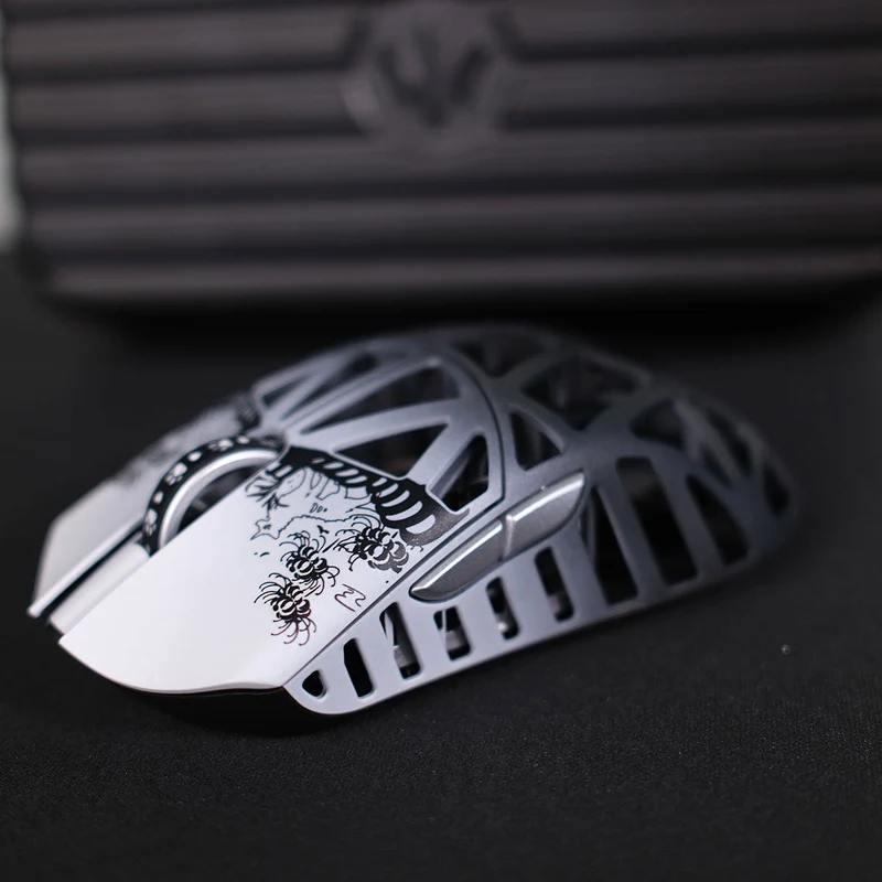 Fabulous Beasts X WLmouse Beast X 8K Lightweight Magnesium Alloy Gaming Mouse (White & Black, White & Pink, White & Blue, White & Purple, White & Orange, White & Red)