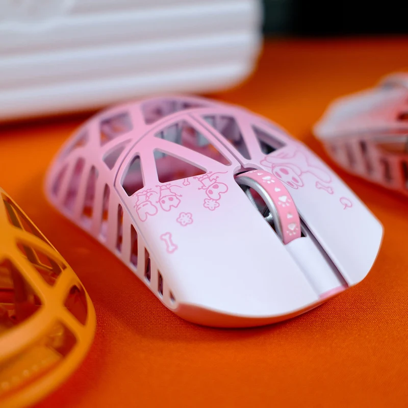 Fabulous Beasts X WLmouse Beast X 8K Lightweight Magnesium Alloy Gaming Mouse (White & Black, White & Pink, White & Blue, White & Purple, White & Orange, White & Red)