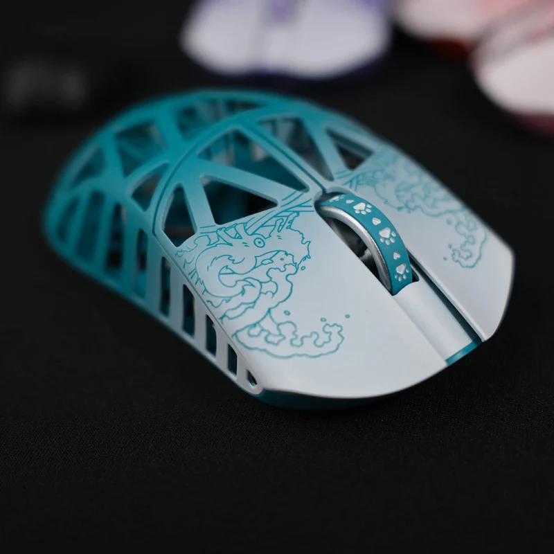 Fabulous Beasts X WLmouse Beast X 8K Lightweight Magnesium Alloy Gaming Mouse (White & Black, White & Pink, White & Blue, White & Purple, White & Orange, White & Red)
