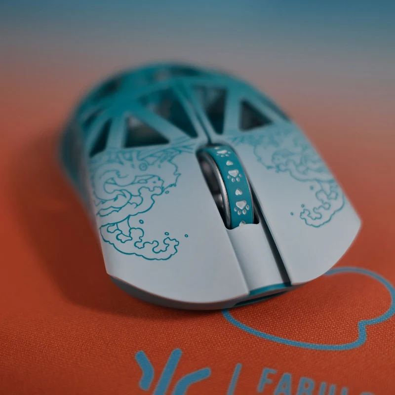 Fabulous Beasts X WLmouse Beast X 8K Lightweight Magnesium Alloy Gaming Mouse (White & Black, White & Pink, White & Blue, White & Purple, White & Orange, White & Red)