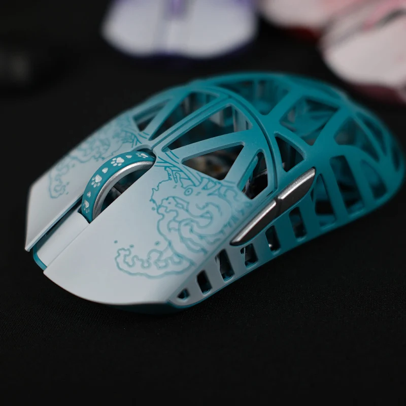 Fabulous Beasts X WLmouse Beast X 8K Lightweight Magnesium Alloy Gaming Mouse (White & Black, White & Pink, White & Blue, White & Purple, White & Orange, White & Red)