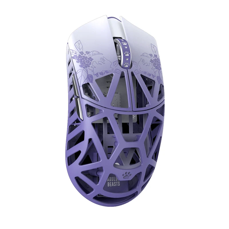 Fabulous Beasts X WLmouse Beast X 8K Lightweight Magnesium Alloy Gaming Mouse (White & Black, White & Pink, White & Blue, White & Purple, White & Orange, White & Red)