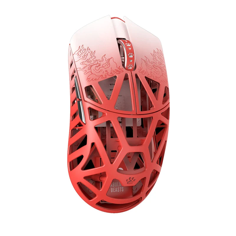 Fabulous Beasts X WLmouse Beast X 8K Lightweight Magnesium Alloy Gaming Mouse (White & Black, White & Pink, White & Blue, White & Purple, White & Orange, White & Red)