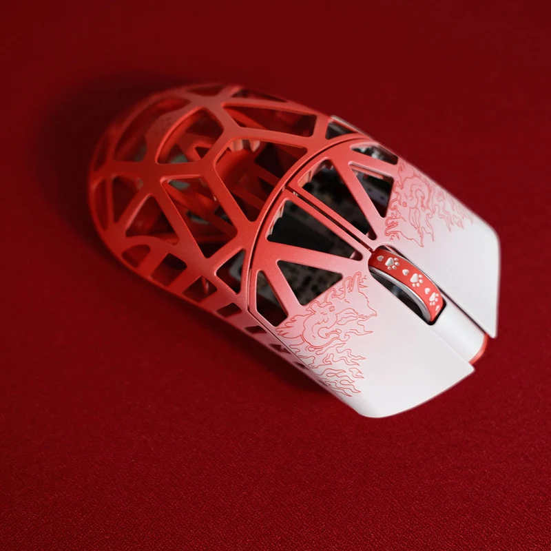 Fabulous Beasts X WLmouse Beast X 8K Lightweight Magnesium Alloy Gaming Mouse (White & Black, White & Pink, White & Blue, White & Purple, White & Orange, White & Red)