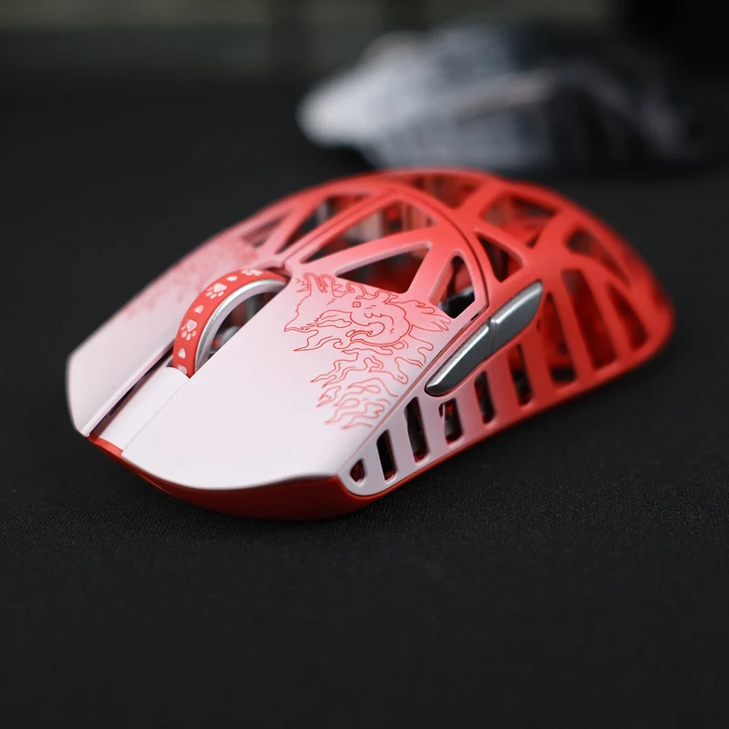 Fabulous Beasts X WLmouse Beast X 8K Lightweight Magnesium Alloy Gaming Mouse (White & Black, White & Pink, White & Blue, White & Purple, White & Orange, White & Red)