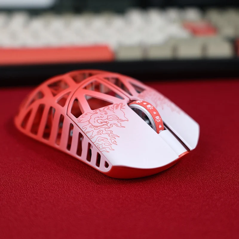 Fabulous Beasts X WLmouse Beast X 8K Lightweight Magnesium Alloy Gaming Mouse (White & Black, White & Pink, White & Blue, White & Purple, White & Orange, White & Red)