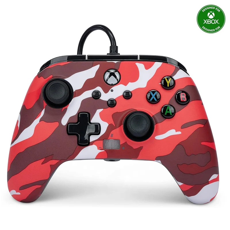 Power A Xbox Enhanced Wired Controller Red Camo For Xbox (1525942-01)
