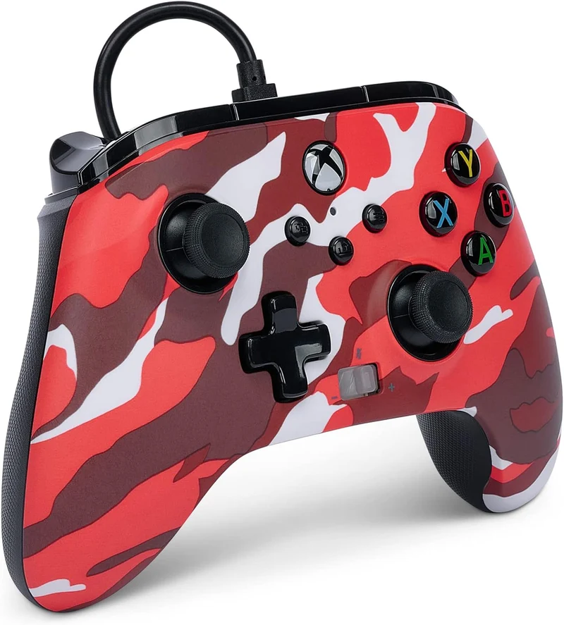 Power A Xbox Enhanced Wired Controller Red Camo For Xbox (1525942-01)