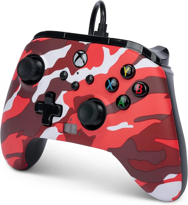 Power A Xbox Enhanced Wired Controller Red Camo For Xbox (1525942-01)