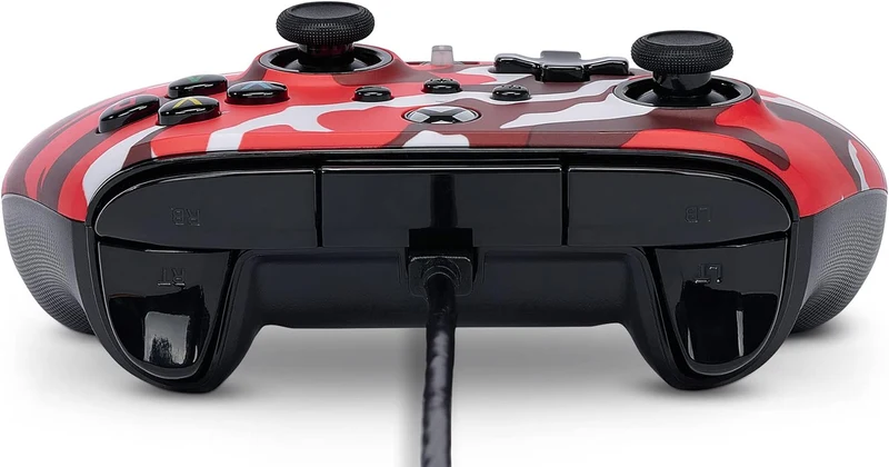 Power A Xbox Enhanced Wired Controller Red Camo For Xbox (1525942-01)