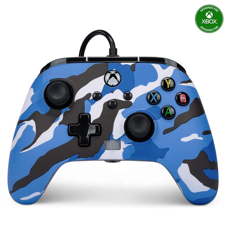 Power A Xbox Enhanced Wired Controller Blue Camo For Xbox (1525941-01)