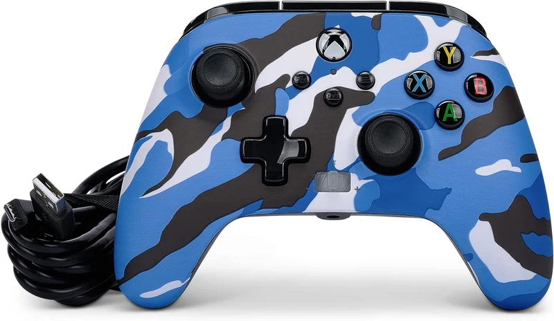 Power A Xbox Enhanced Wired Controller Blue Camo For Xbox (1525941-01)