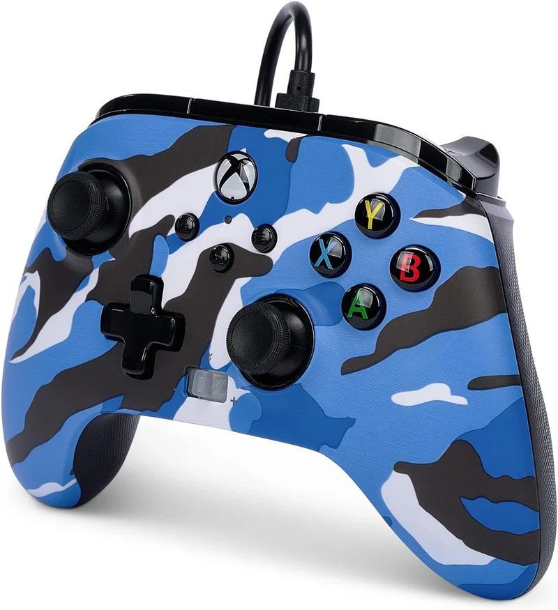 Power A Xbox Enhanced Wired Controller Blue Camo For Xbox (1525941-01)