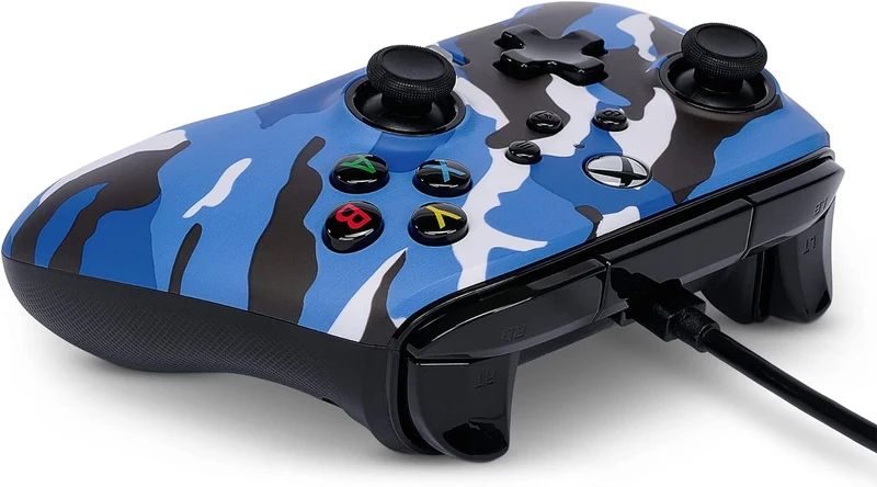 Power A Xbox Enhanced Wired Controller Blue Camo For Xbox (1525941-01)