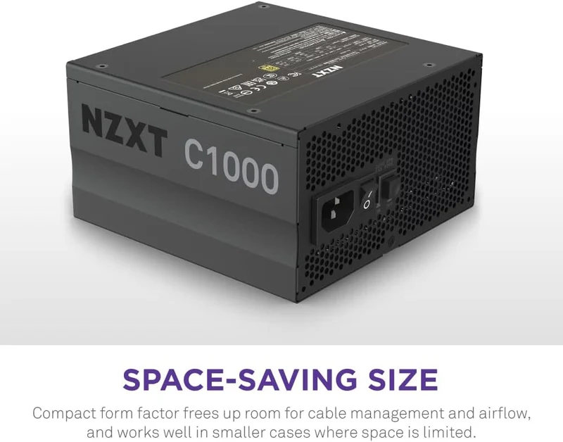 NZXT C1000 1000W 80+ Gold Fully-Modular ATX Power Supply (Black) (PA-0G1BB-US)