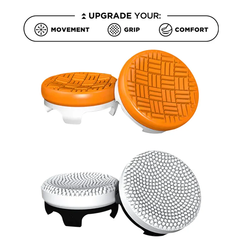 Steelseries Kontrolfreek Sports Thumbsticks For PS4/PS5 Omni & Clutch Ed. (Orange, White)