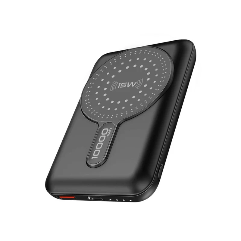 Promate Powermag-10Pro 10000MAH Super Charge Magsafe 15W Wireless Charging Power Bank (Black, Blue)