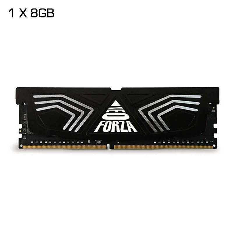 Neo Forza FAYE DDR4 U-DIMM 3200MHz CL16 1.35V Memory Kit with Heat Sink (Black) (1x8GB, 2x8GB)