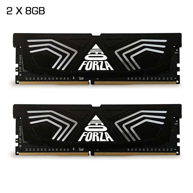 Neo Forza FAYE DDR4 U-DIMM 3200MHz CL16 1.35V Memory Kit with Heat Sink (Black) (1x8GB, 2x8GB)