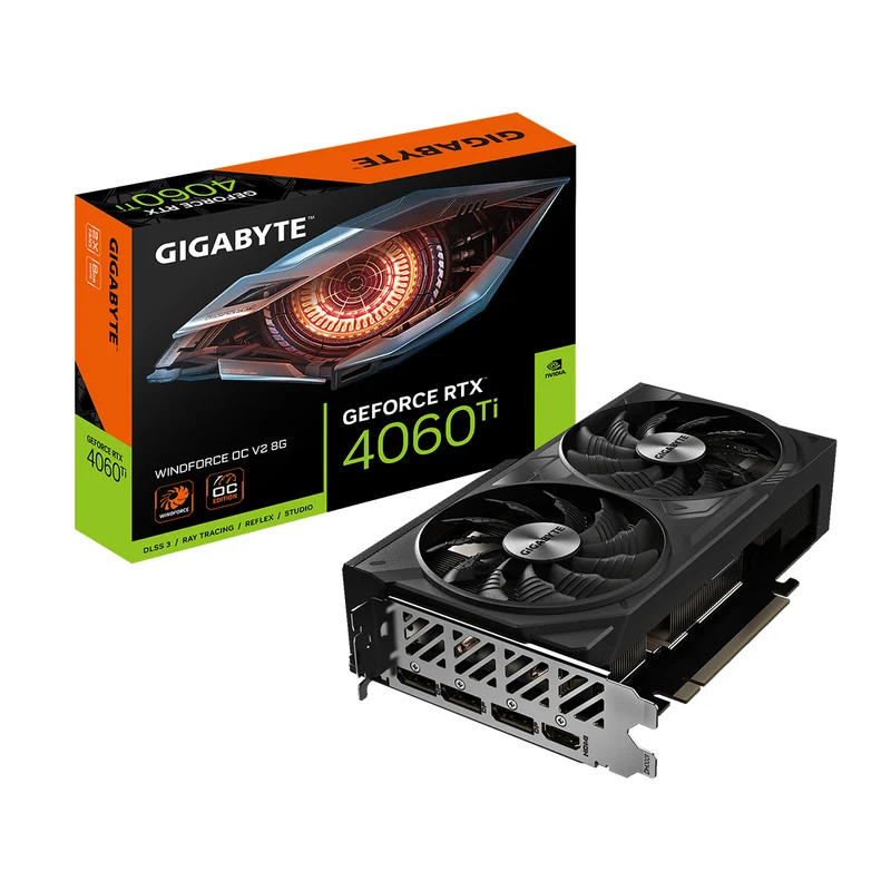 Gigabyte GeForce RTX 4060 Ti Windforce OC V2 8GB GDDR6 Graphics Card
