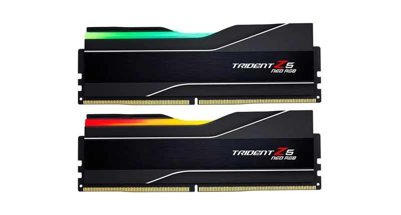 G. Skill Trident Z5 Neo RGB 32GB (2x16GB) DDR5 6000MHz CL32-38-38-96 1.35V AMD EXPO Memory Kit (Black) (F5-6000J3238F16GX2-TZ5NR)